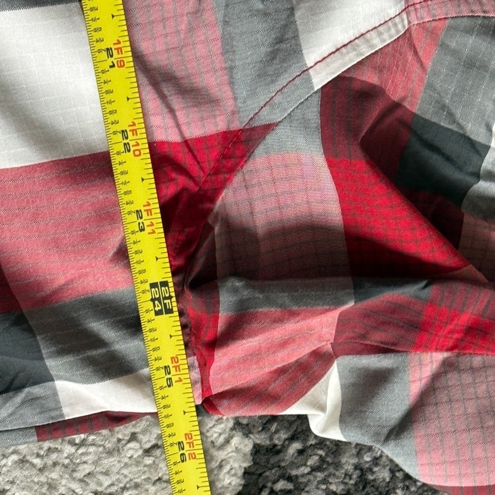 Orvis Gray and Red Plaid Button-Up Shirt - Picture 6 of 6